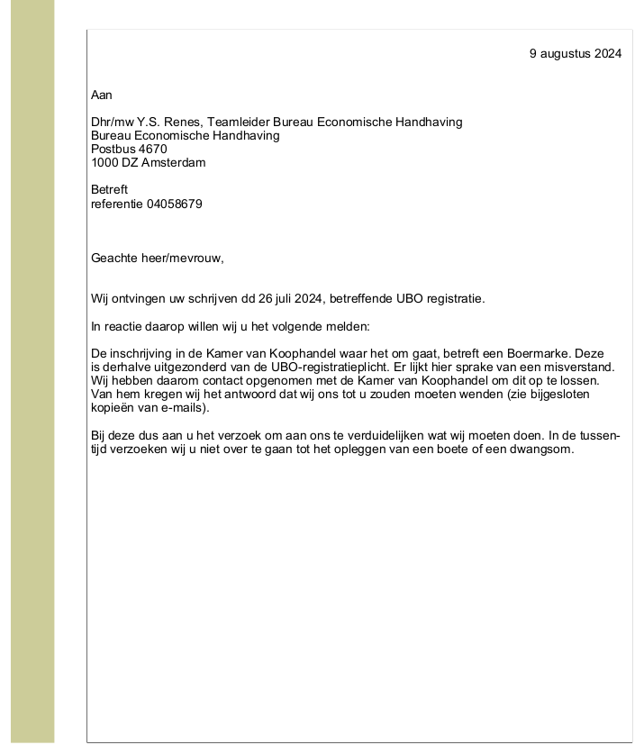 UBO registratie aanschrijven